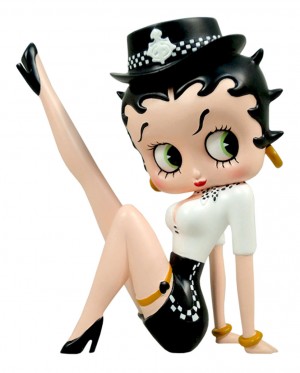 Betty Boop Police Lady Leg Up 17cm