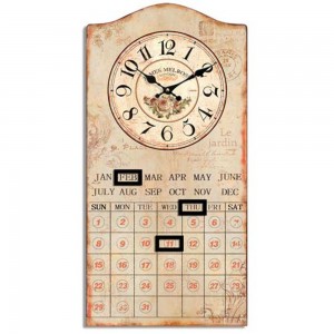 Le Jardin Wall Calendar & Clock