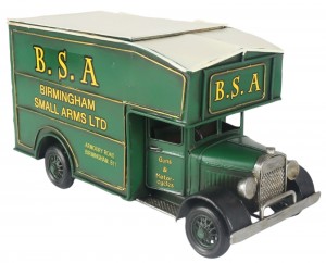 BSA Vintage Van Storage Box - Green 33cm