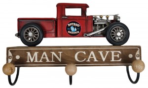Man Cave Truck Hanger (3 Hooks) 29cm