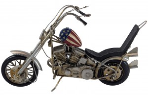 Vintage Chopper Motorcycle - 38cm