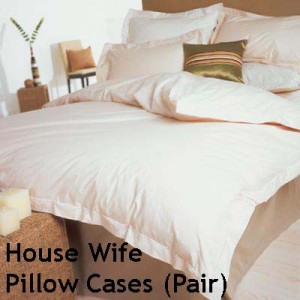 Percale 400 Count - House Wife Pillow Cases (pair)