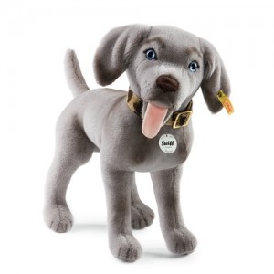 Steiff Hannes Weimaraner Masterpiece - Grey - Alpaca - 36cm - 035364