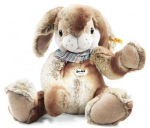 Steiff Hoppi Dangling Rabbit - Beige/Brown - Soft Plush - 35cm - 122620