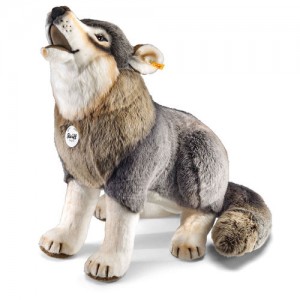 Steiff Snorry Wolf - Grey - Soft Woven Fur - 60cm - 075759