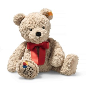Soft Cuddly Friends Jimmy Teddy Bear - Happy Birthday Paw - 35cm - Beige
