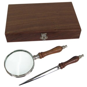 Magnifying Glass & Letter Opener with Box