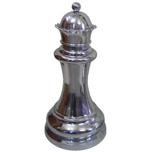 Giant Queen Chess Piece Nickel Plated Aluminium 60cm 