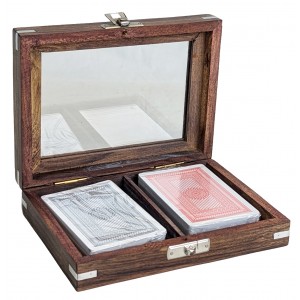 Double Card Box (Glass Lid) - 16cm