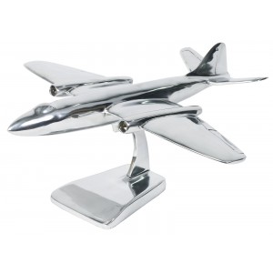 Aluminium Canberra Aeroplane Wing Span 39cm - Nickel Finish