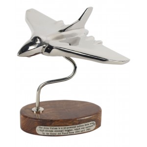 Nickel Plated Vulcan On Wood Base - 19cm