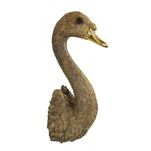 Gold Swan Head Wall Art 57.5cm