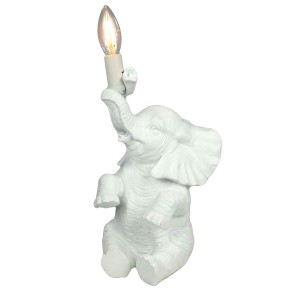 Elephant Sitting Table Lamp + Free Bulb 30cm