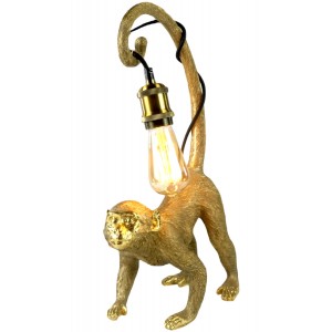 Gold Monkey Table Lamp + Free Bulb 49.5cm