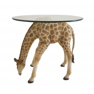 Giraffe Glass Top Table