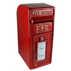 ER Royal Mail Post Box Red (With Bracket) 60cm