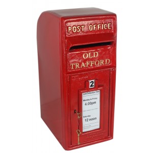 Old Trafford Post Box Red  60cm