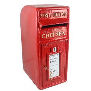 Chelsea Post Box Red (With 1Mt Stand) 60cm