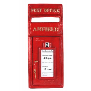 Anfield Post Box Red (FRONT ONLY) - Wall Mount 60cm