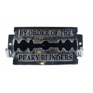 By Order Of The Peaky Blinder Key Holders Aluminium With 2 Hooks 25cm