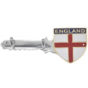 England Key Holders Aluminium With 2 Hooks 30cm