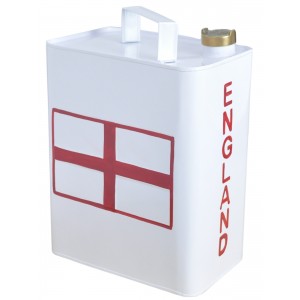 St George Flag England Side Oil Can 33cm