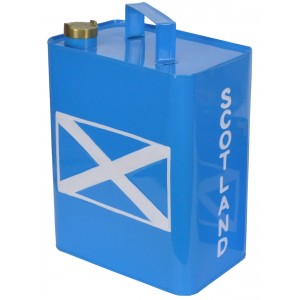 Scottish Flag - Scotland on Side Oil Can 33cm 