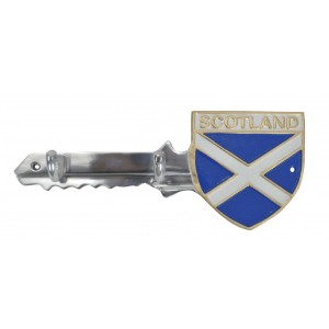 Scotland Key Holders Aluminium With 2 Hooks 30cm