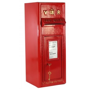 Royal Mail VR Post Box Red 67cm