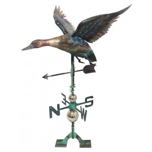 Copper Art - 3D Flying Duck/Goose Weathervane - 99cm