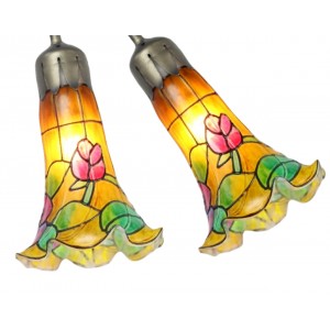 Pond Lily Shades - Rose Design - PAIR