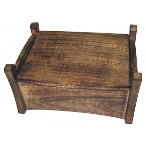 Mango Wood Plain Top Jewellery Trinket Box