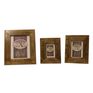 Mango Wood Photo Frames - Set/3