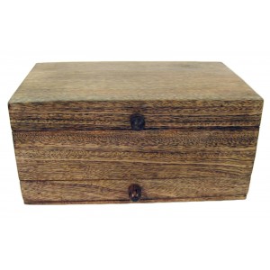 Mango Wood Plain Top Jewellery Trinket Vanity Box
