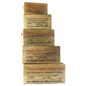 Mango Wood Set of 5 Wainwrights of Keswick Crates 34cm