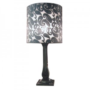 Modern Acrylic Base Lamp with Shade + FREE BULB
