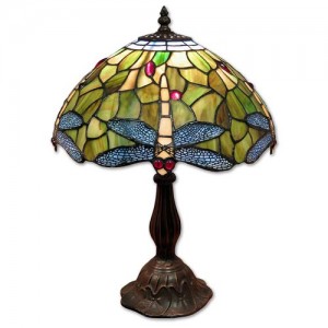 Dragonfly Tiffany Table Lamp + Free Bulb (Medium)