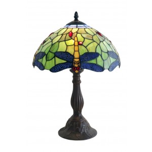 Dragonfly Tiffany Table Lamp 46cm (Medium) + Free Bulb 