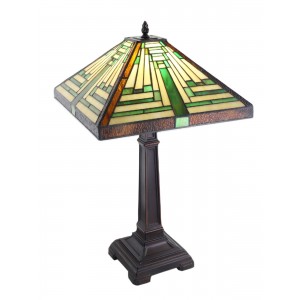 Pyramid Deco Tiffany Table Lamp - 53cm