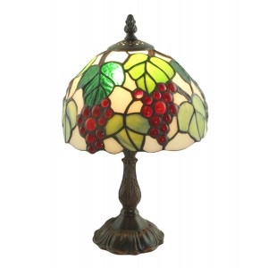 Grape Tiffany Table Lamp 32cm (Small) + Free Bulb