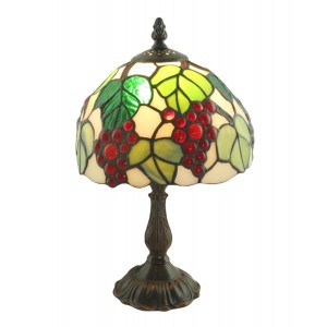 Grape Tiffany Table Lamp 32cm (Small) + Free Bulb