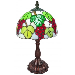 Grape Tiffany Table Lamp 34cm (Small) + Free Incandescent Bulb