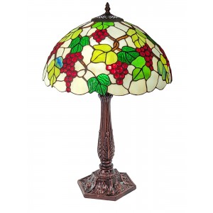 Grape Tiffany Table Lamp 60cm (Large) + Free Incandescent Bulb