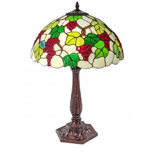 Grape Tiffany Table Lamp 60cm (Large) + Free Bulb
