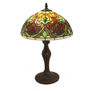 Fleur De Lys Tiffany Lamp 46cm (Medium) + Free Bulb
