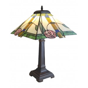 Tiffany Style Mackintosh Lamp 55cm (Med) + FREE BULB