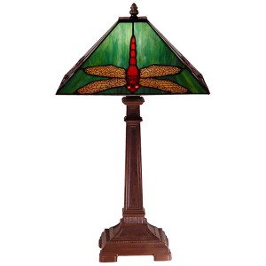 Dragonfly Tiffany Table Lamp Free Bulb - 54cm