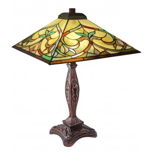 Nouveau Design Tiffany Style Table Lamp 56cm + Free Incandescent Bulb