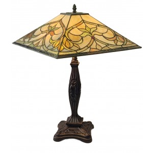 Nouveau Design Tiffany Style Table Lamp 56cm + Free Bulb