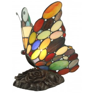 Butterfly Spot Design Tiffany Lamp + Free Bulb